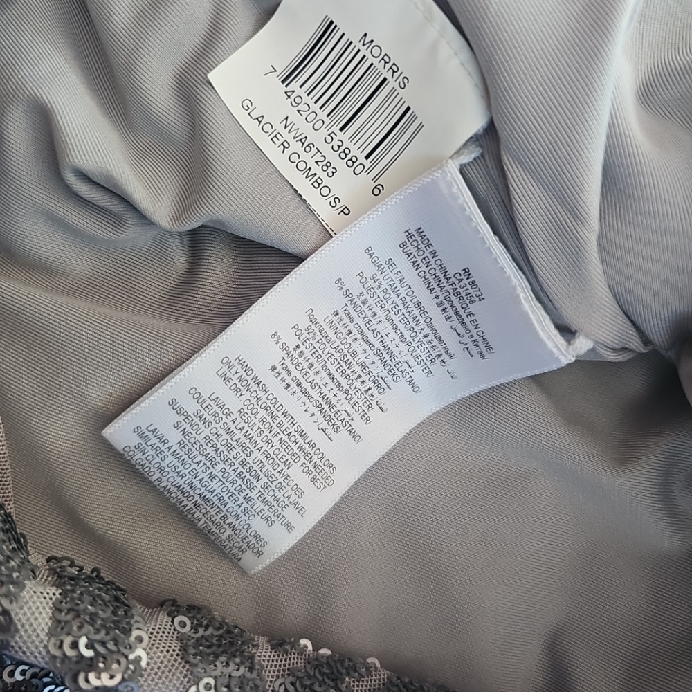 Nwt BCBGMaxazria MORRIS Sequines Long Sleeve Mini Dress Size S - Picture 5 of 7